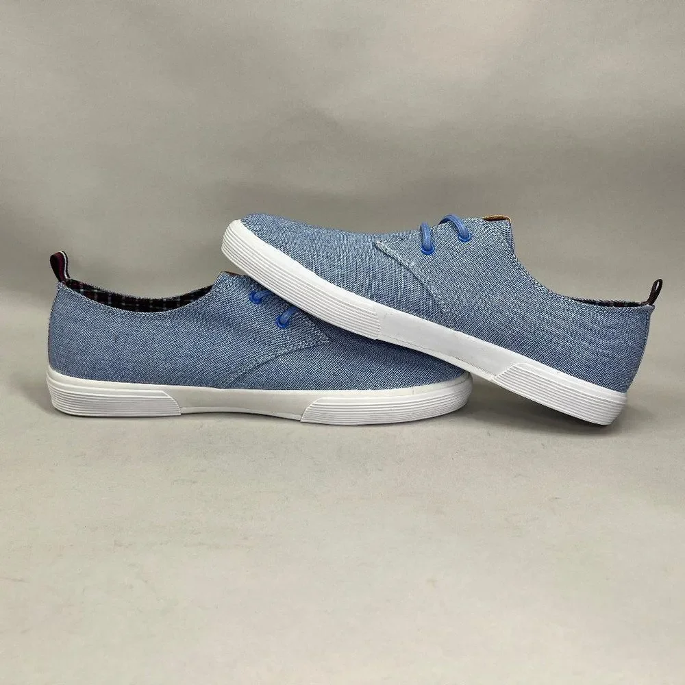 Ben Sherman Bristol Shoes Men's‎ Size 11.5 Blue Oxford Casual Lace Up Sneakers
